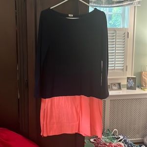 Jcrew size small women’s long sleeve color blocked tshirt dress